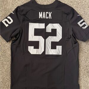 Khalil Mack Raiders Nike Elite Jersey Size 48
